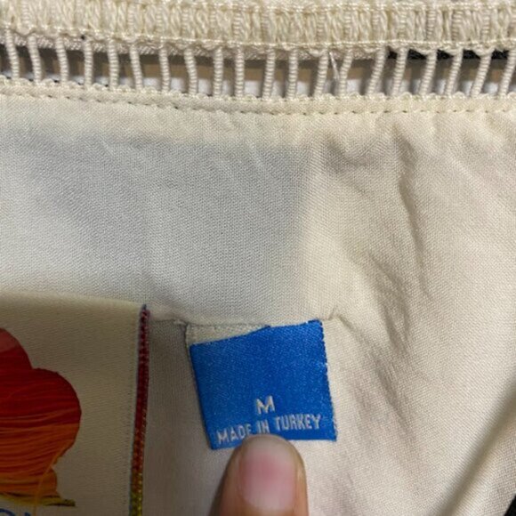 FARM Rio for Anthropologie Black Polka Dot Multi-Print Tiered Midi Dress Size M - Picture 7 of 9